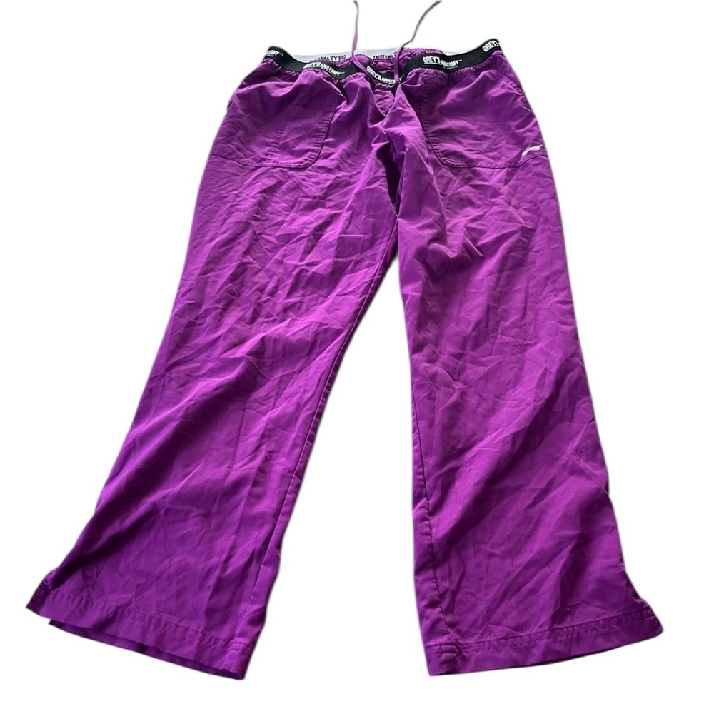 Grey's Anatomy Active Womens Scrub Pants  Vibrant Purple Size 2XL